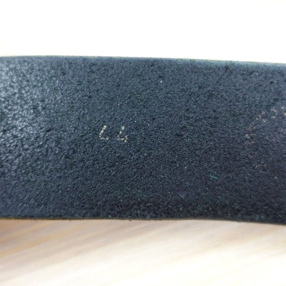 Belt‎ Mens Leather Black Buckle 44 Casual Adult Basic Dress Work Hand Crafted - Picture 5 of 12